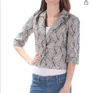 NWOT Rachel Roy Printed Crop Blazer
